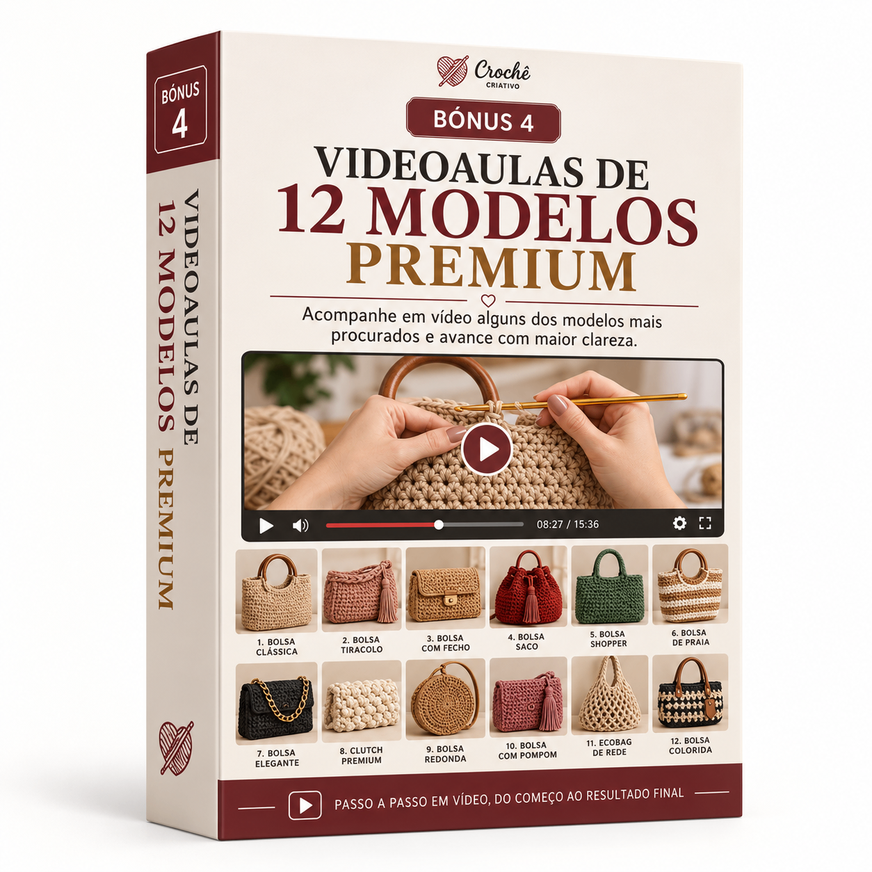 Mockup do Videoaulas de 12 Modelos Premium